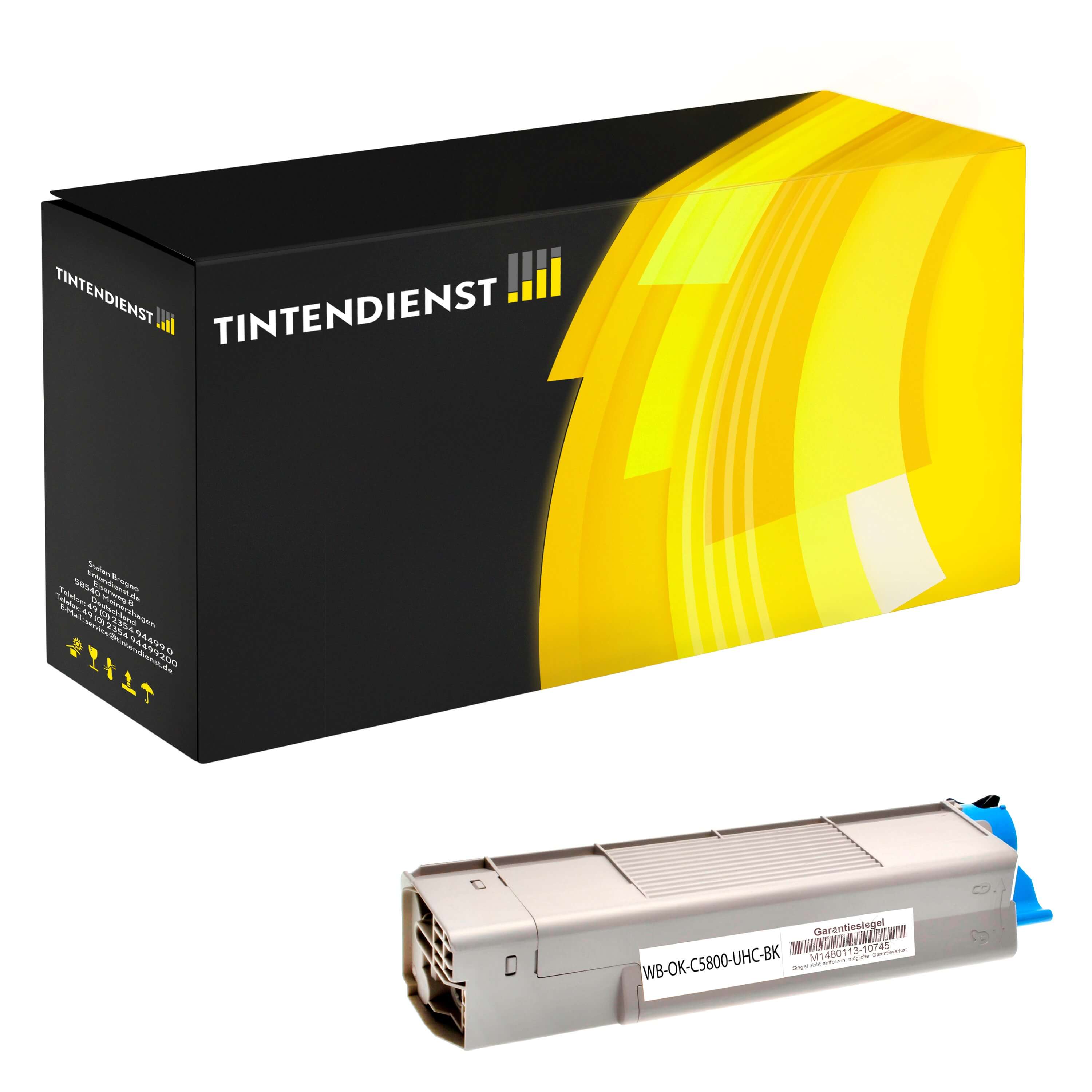 Toner kompatibel für OKI C 5550 MFP (43324424) Schwarz XL