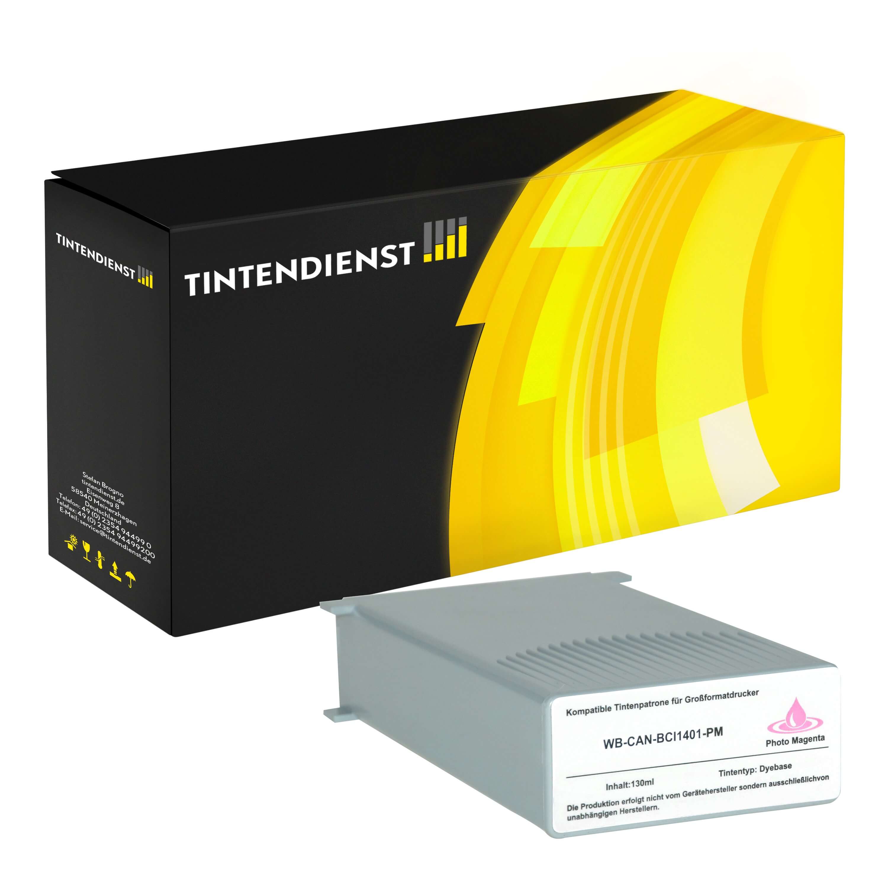 Druckerpatrone kompatibel für Canon W 7250 (7573A001 / BCI-1401PM) Photo Magenta