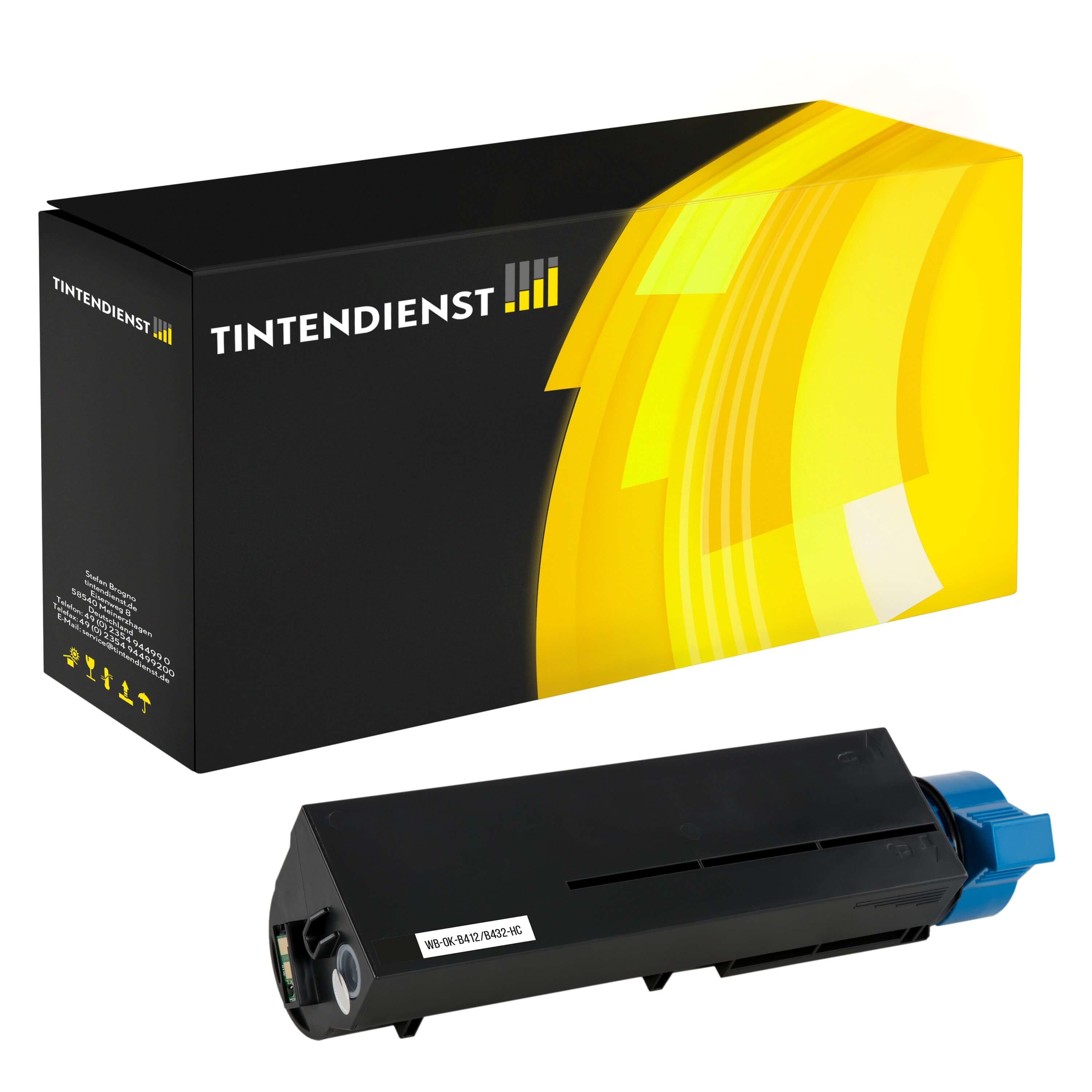 Toner kompatibel für OKI MB 492 dn (45807106) Schwarz