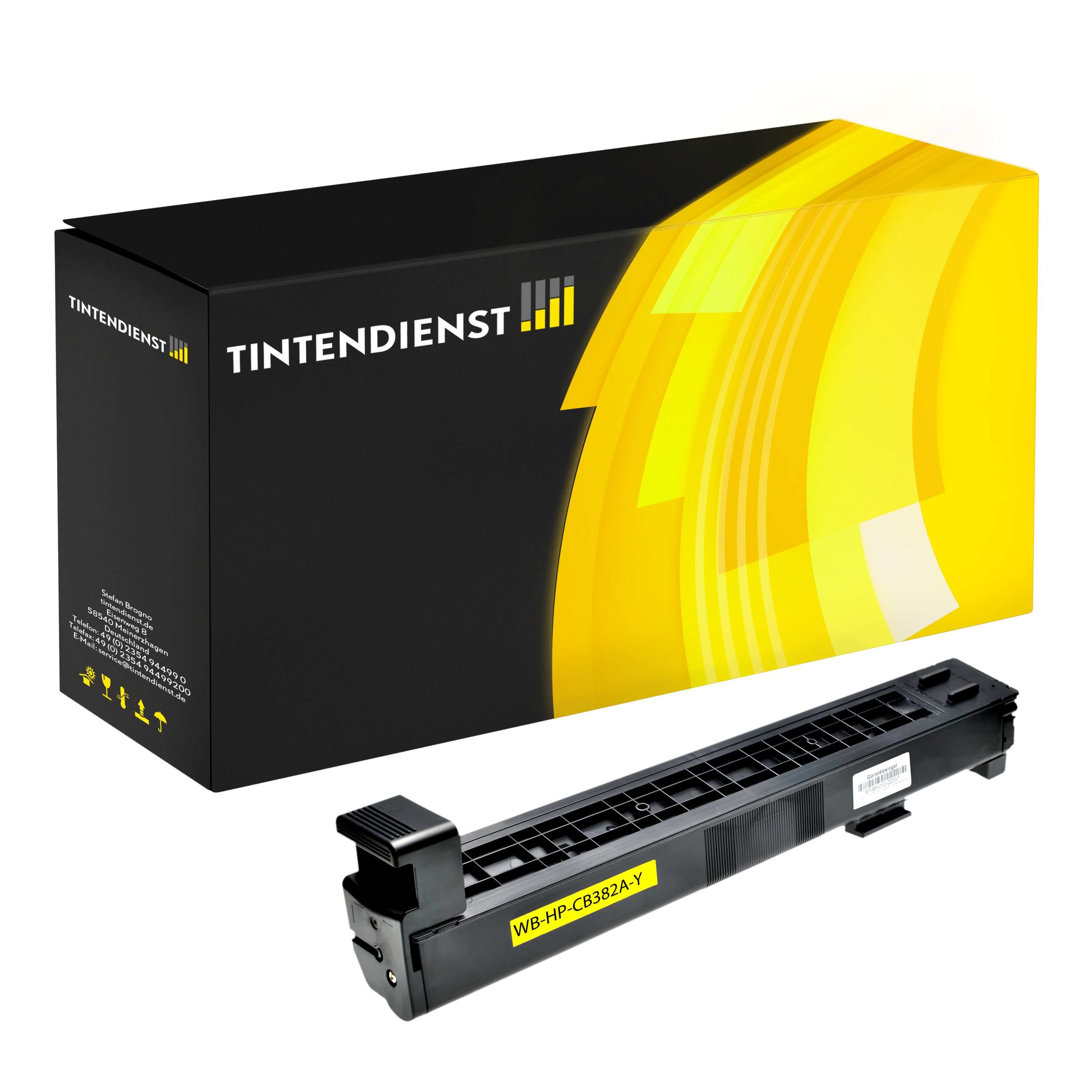 Toner kompatibel für HP Color LaserJet CM 6040 MFP (CB382A / 824A) Gelb