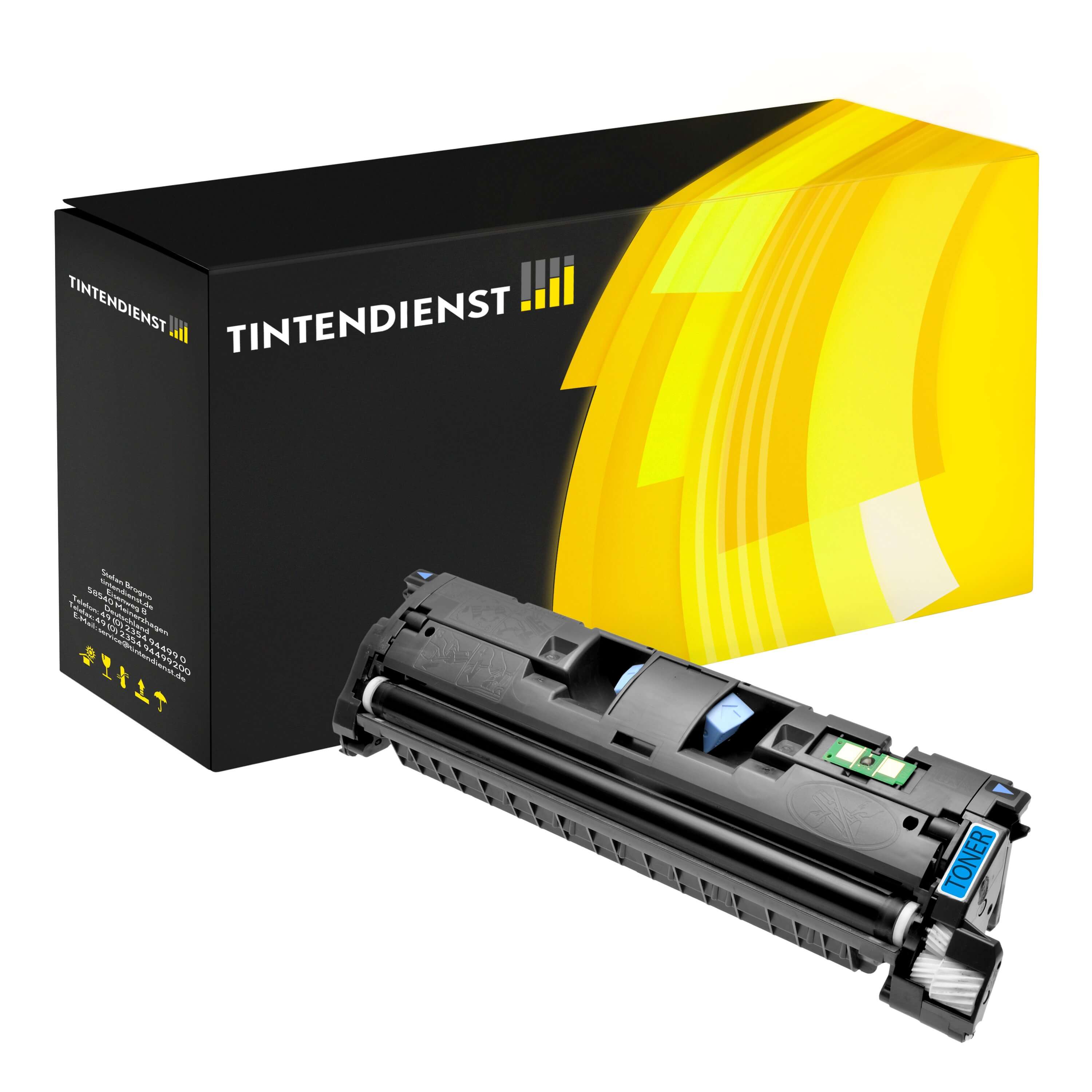 Toner kompatibel für HP Color LaserJet 2550 LN (Q3961A / 122A) Cyan
