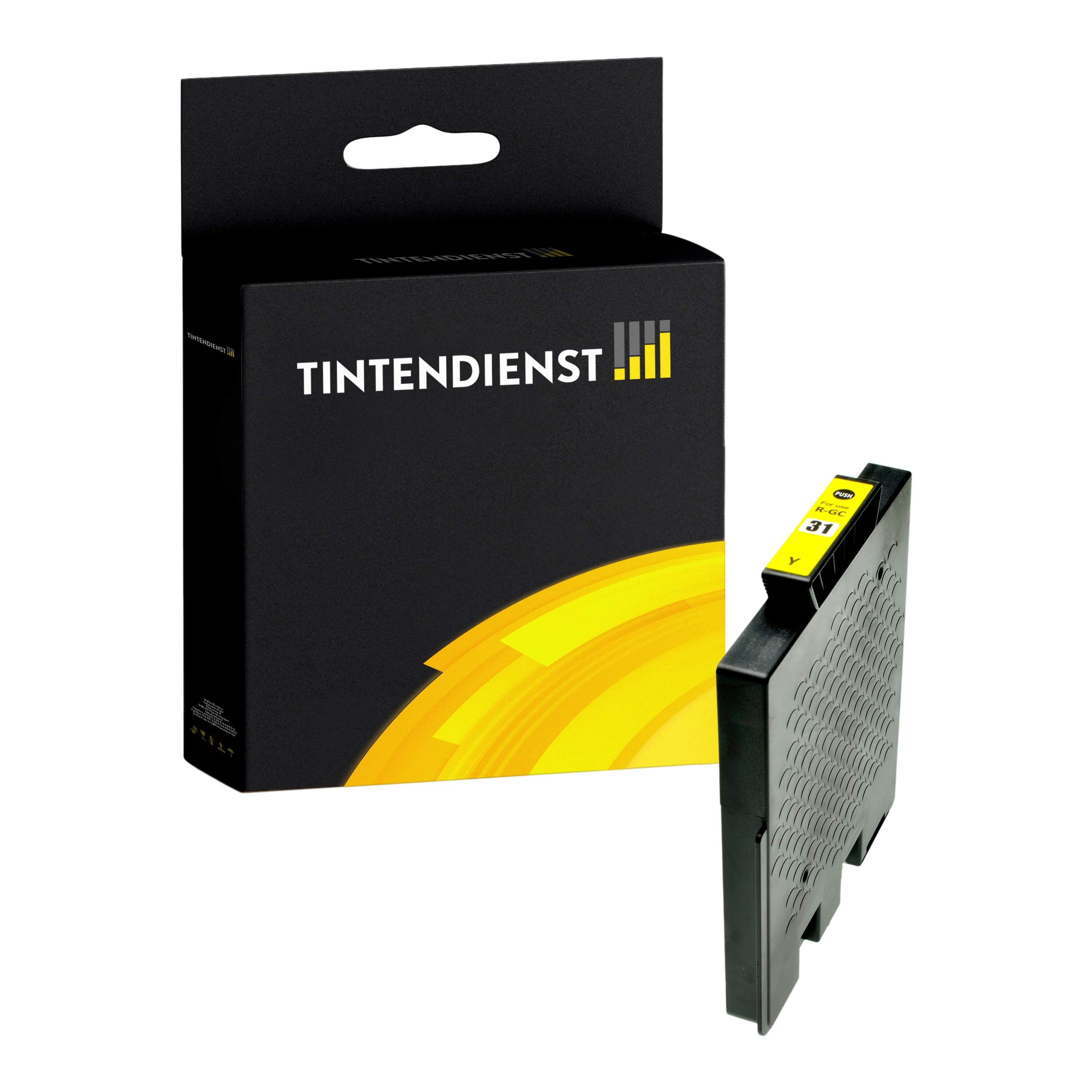 Druckerpatrone kompatibel für Ricoh Aficio GX e 3300 n (405691 / GC-31Y) Gelb