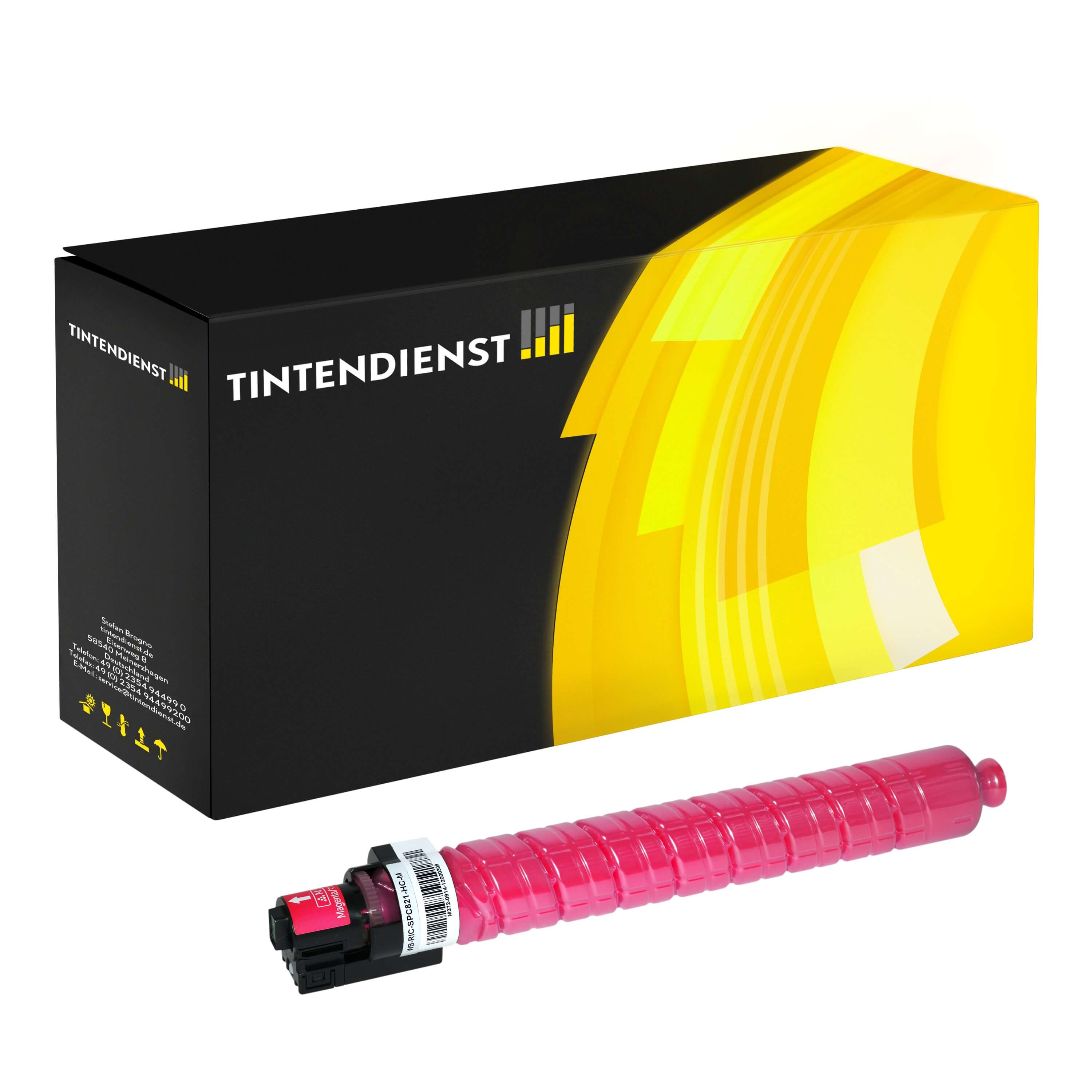 Toner kompatibel für Ricoh Aficio SP C 820 dn (820118) Magenta