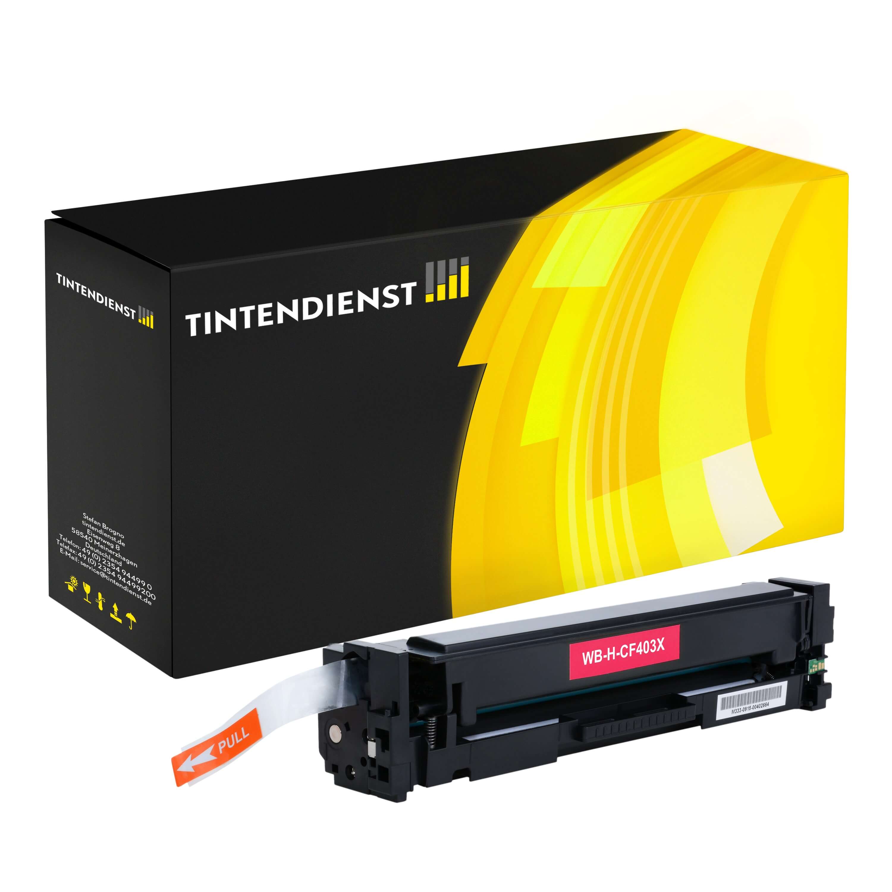 Toner kompatibel für HP Color LaserJet Pro MFP M 277 dw (CF403X / 201X) Magenta