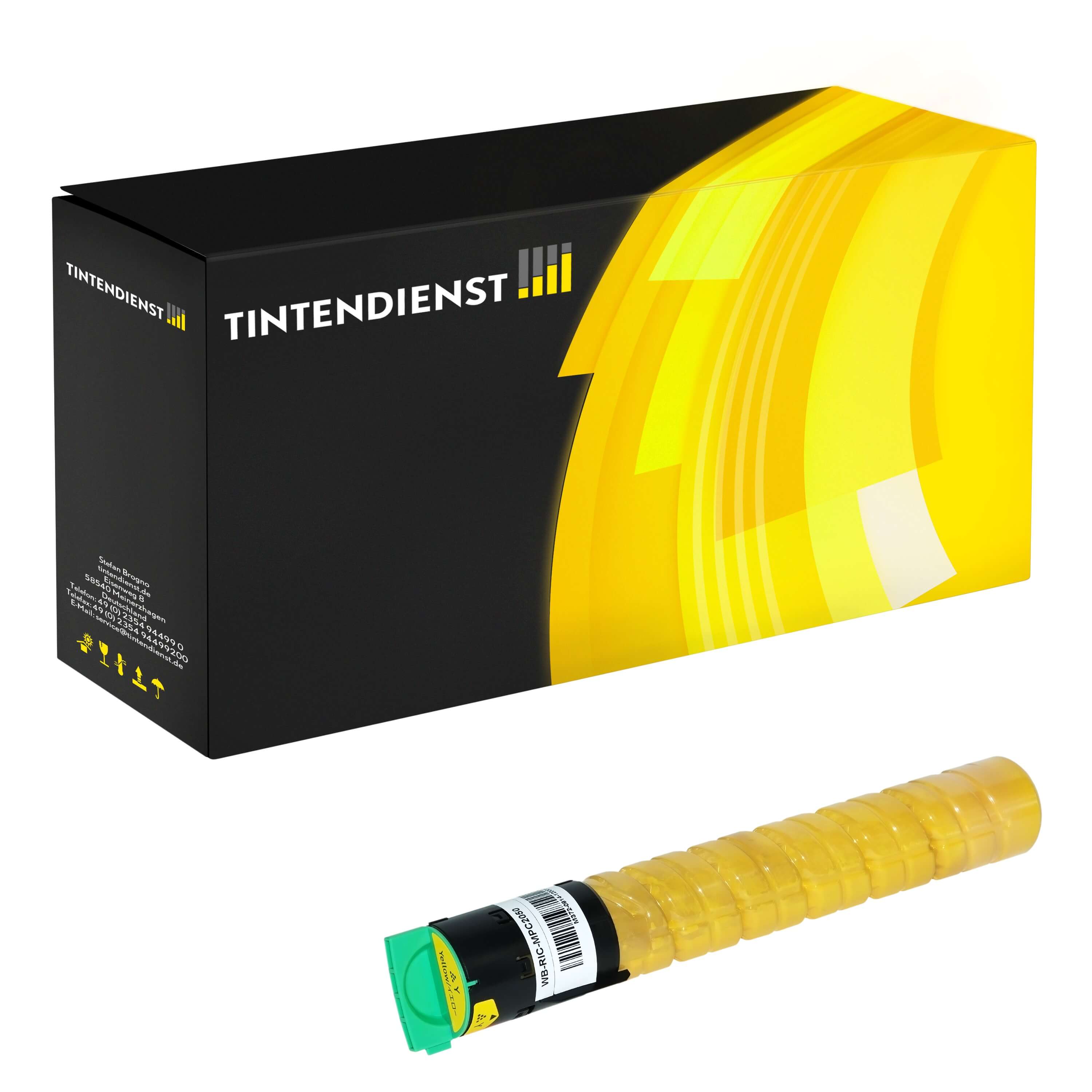 Toner kompatibel für Ricoh Aficio MP C 2051 (842062 / TYPEMPC2551HE) Gelb