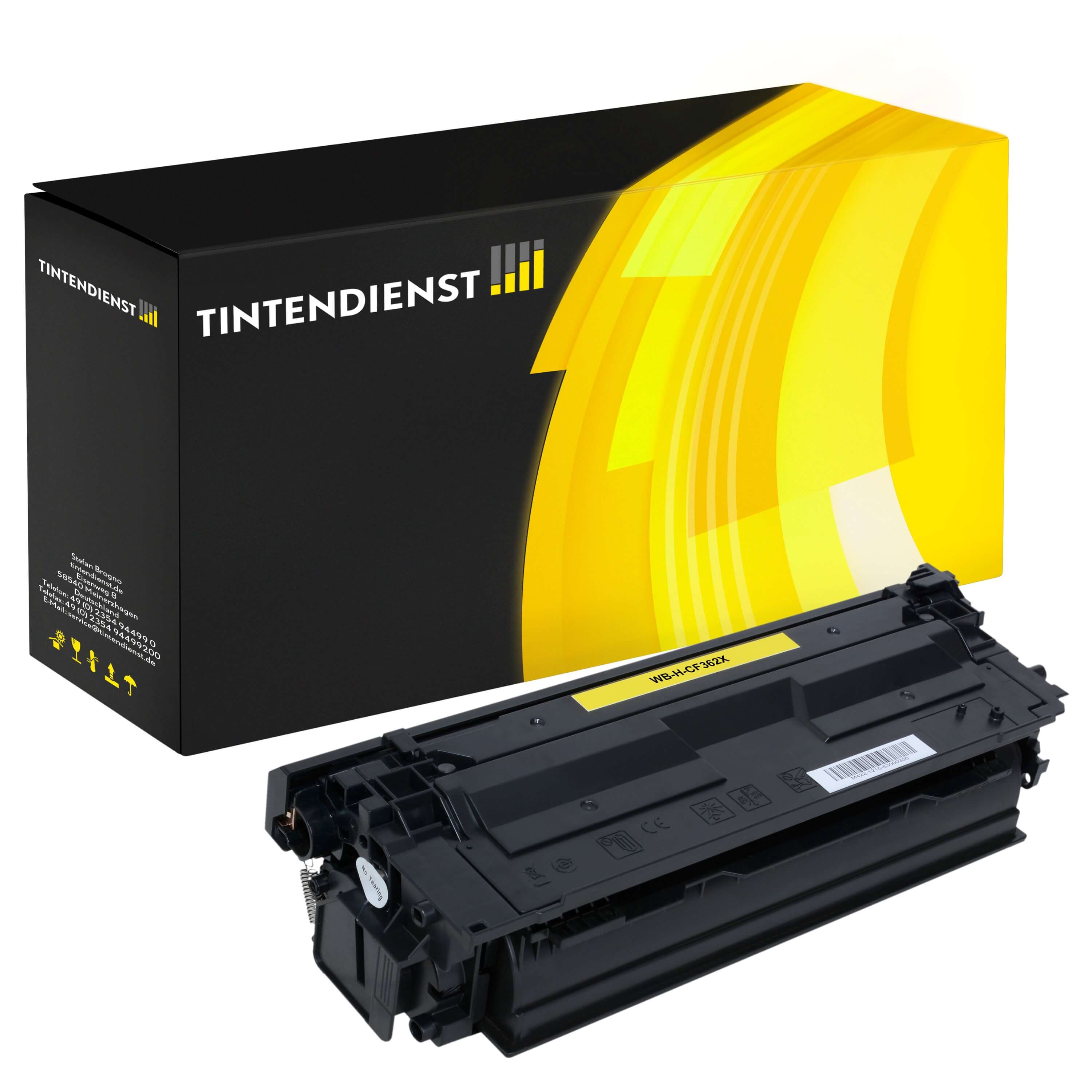 Toner kompatibel für HP Color LaserJet Enterprise M 553 xm (CF362X / 508X) Gelb