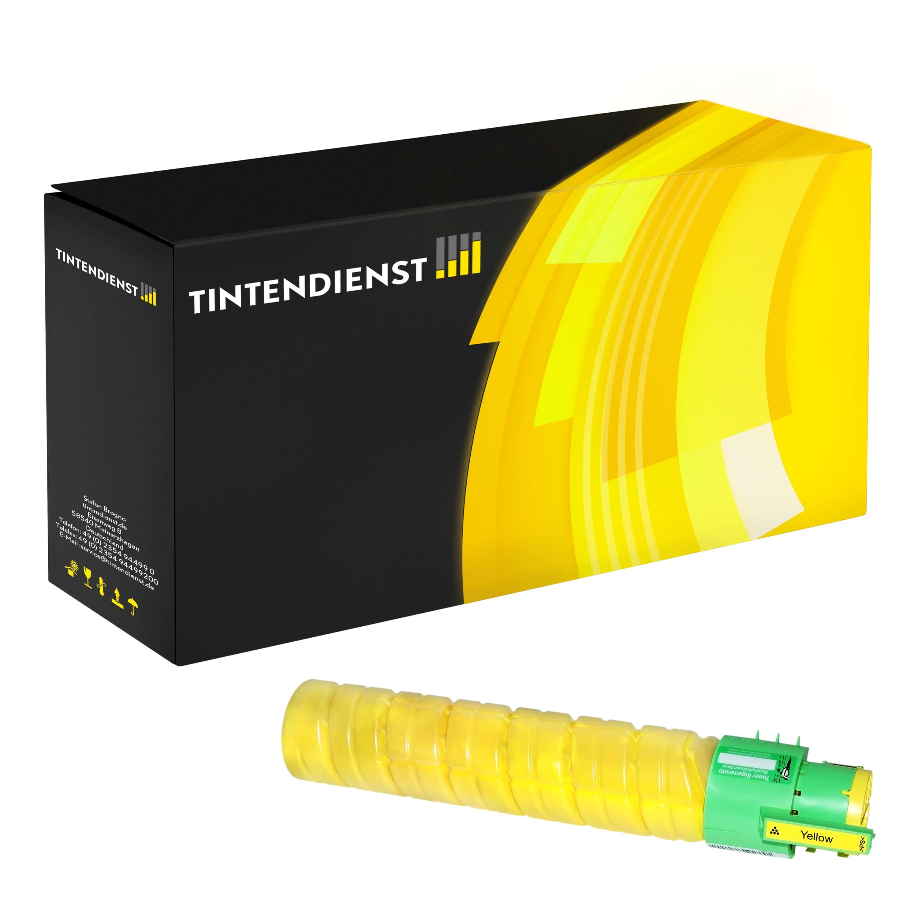 Toner kompatibel für Ricoh Aficio SP C 420 dn (888313 / TYPE245) Gelb