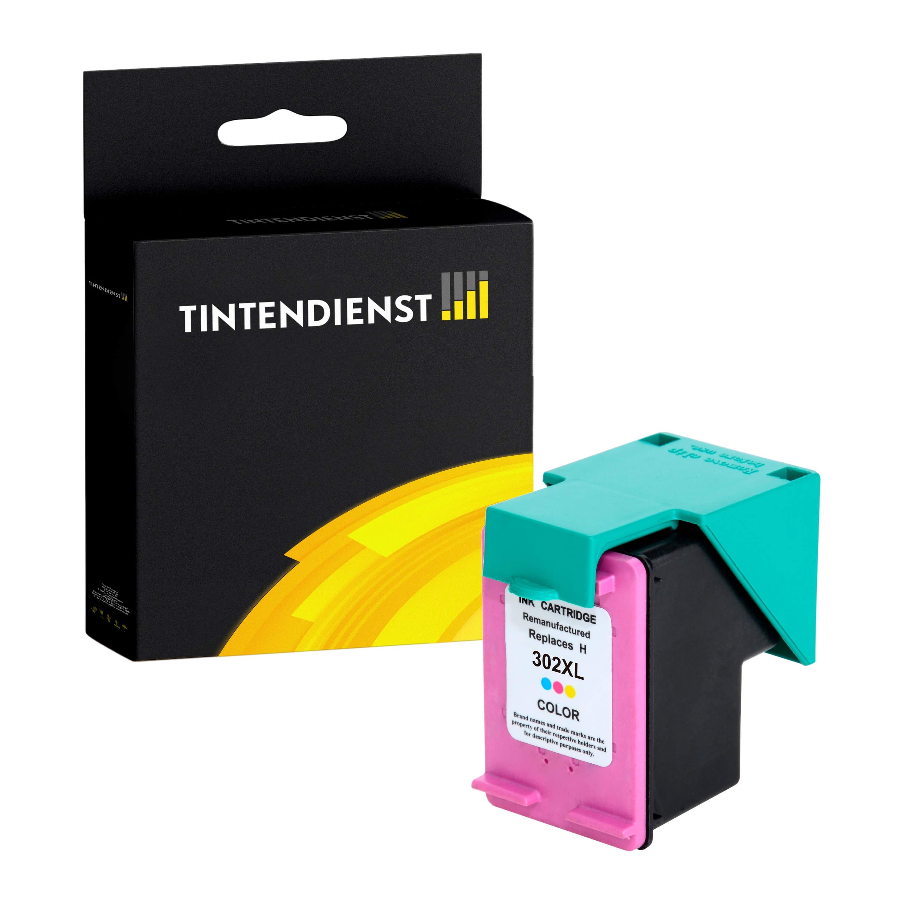 Druckerpatrone kompatibel für HP OfficeJet 5230 (F6U67AE / 302XL) Color