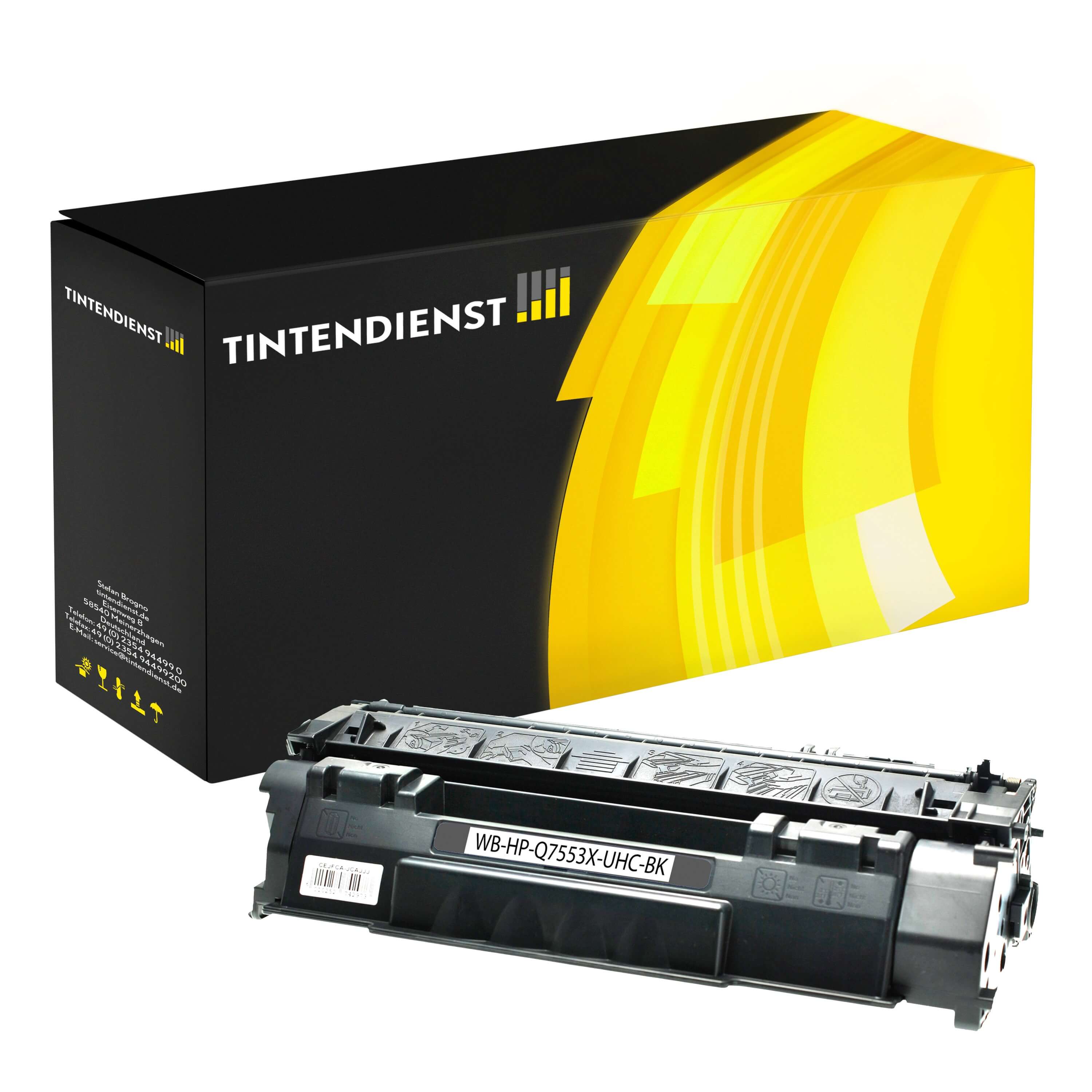 Toner kompatibel für HP LaserJet P 2014 (Q7553X / 53X) Schwarz
