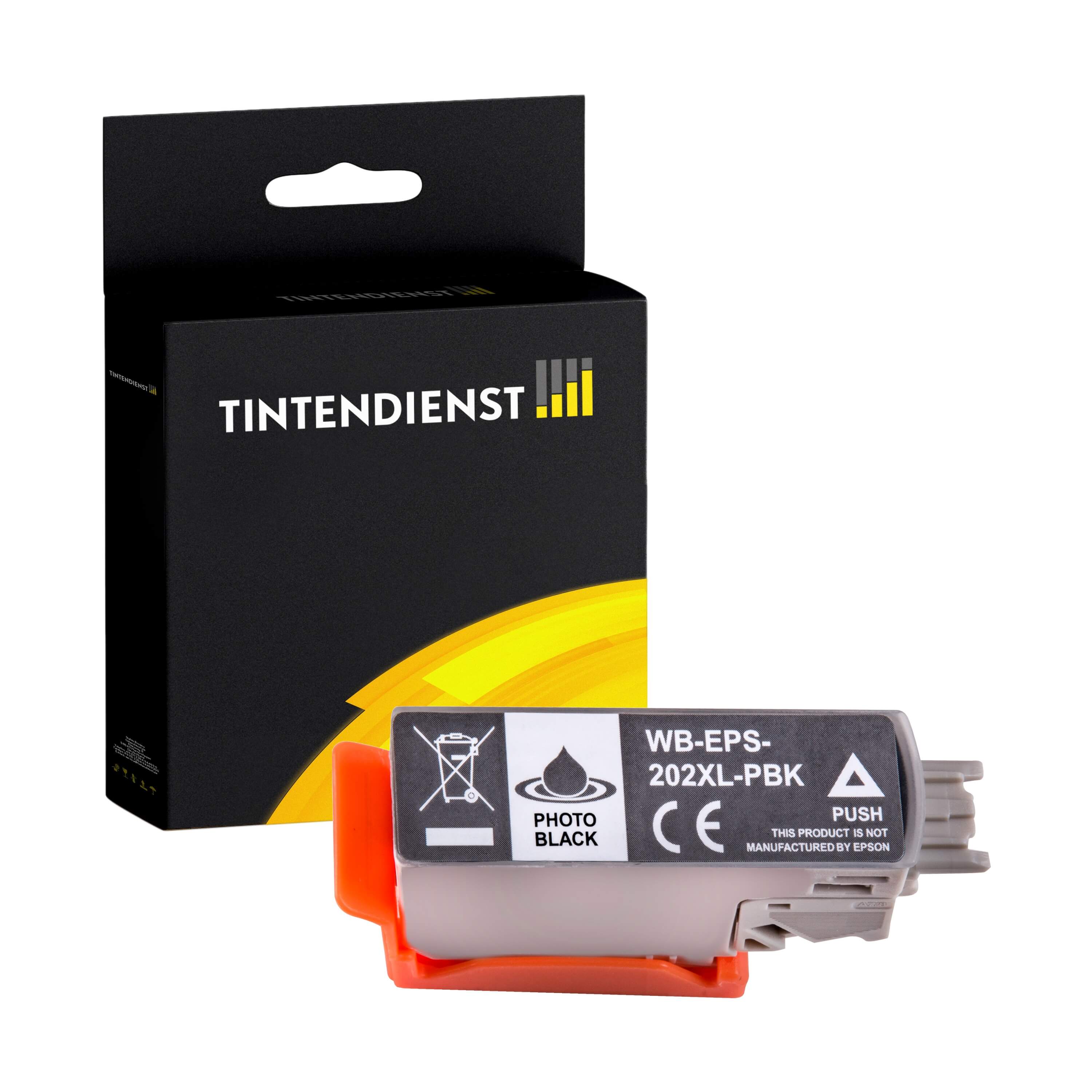 Druckerpatrone kompatibel für Epson Expression Premium XP-6105 (C13T02H14010 / 202XL) Photo Schwarz