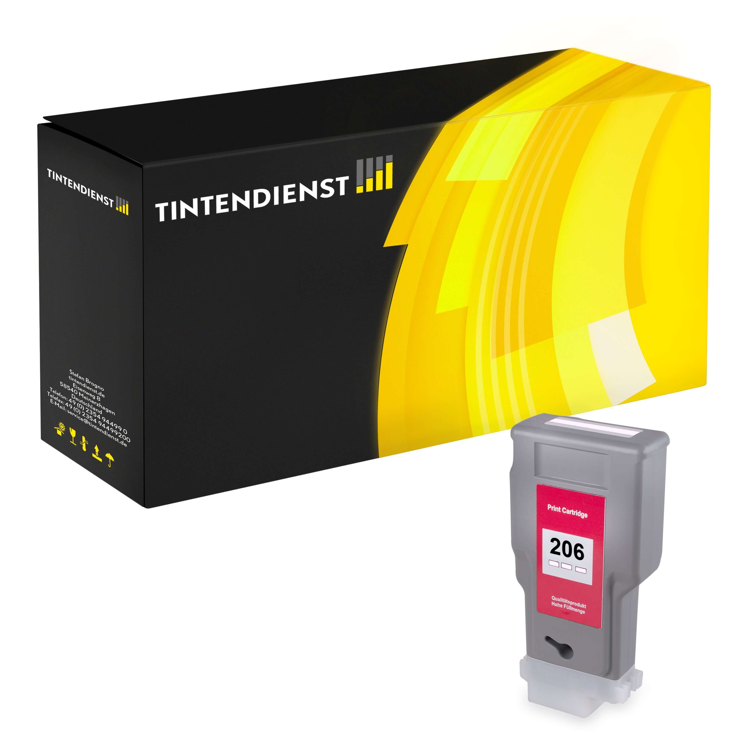 Druckerpatrone kompatibel für Canon imagePROGRAF IPF 6400 Series (5308B001 / PFI-206PM) Photo Magenta