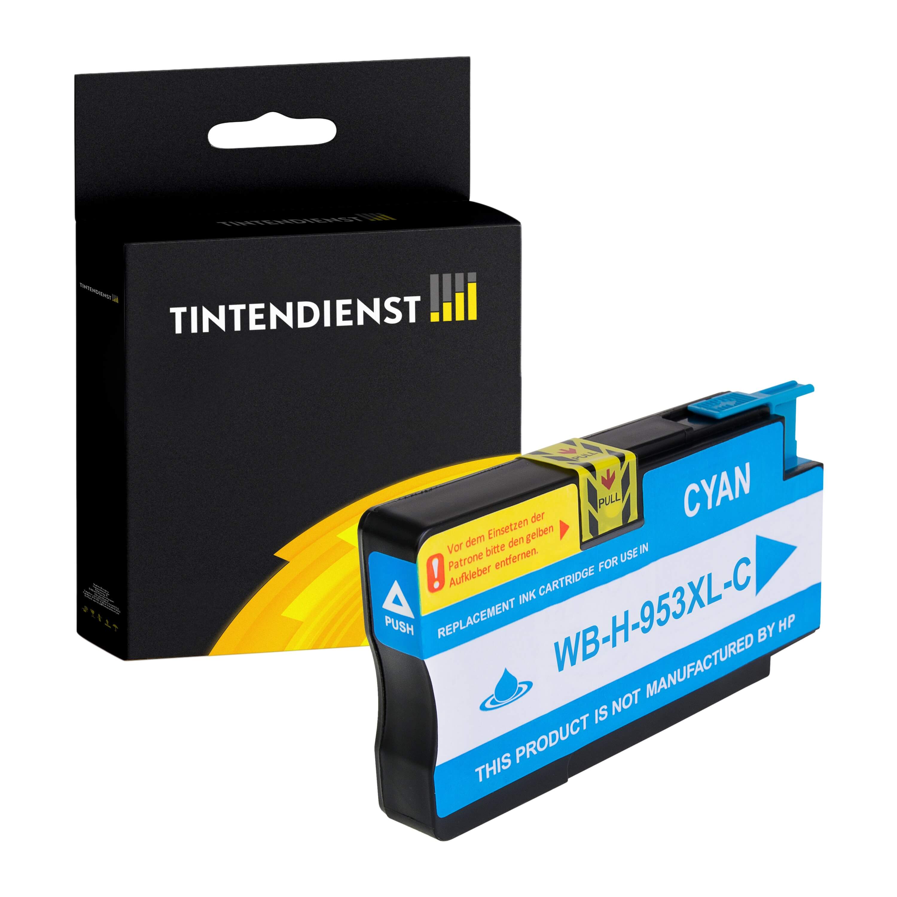 Druckerpatrone kompatibel für HP OfficeJet Pro 8715 (F6U16AE / 953XL) Cyan