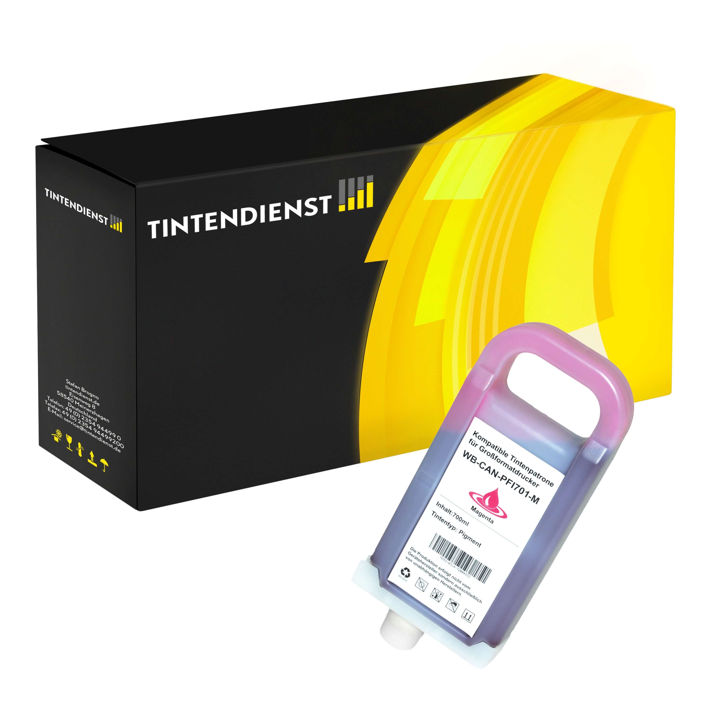 Druckerpatrone kompatibel für Canon imagePROGRAF IPF 8100 (0902B001 / PFI-701M) Magenta