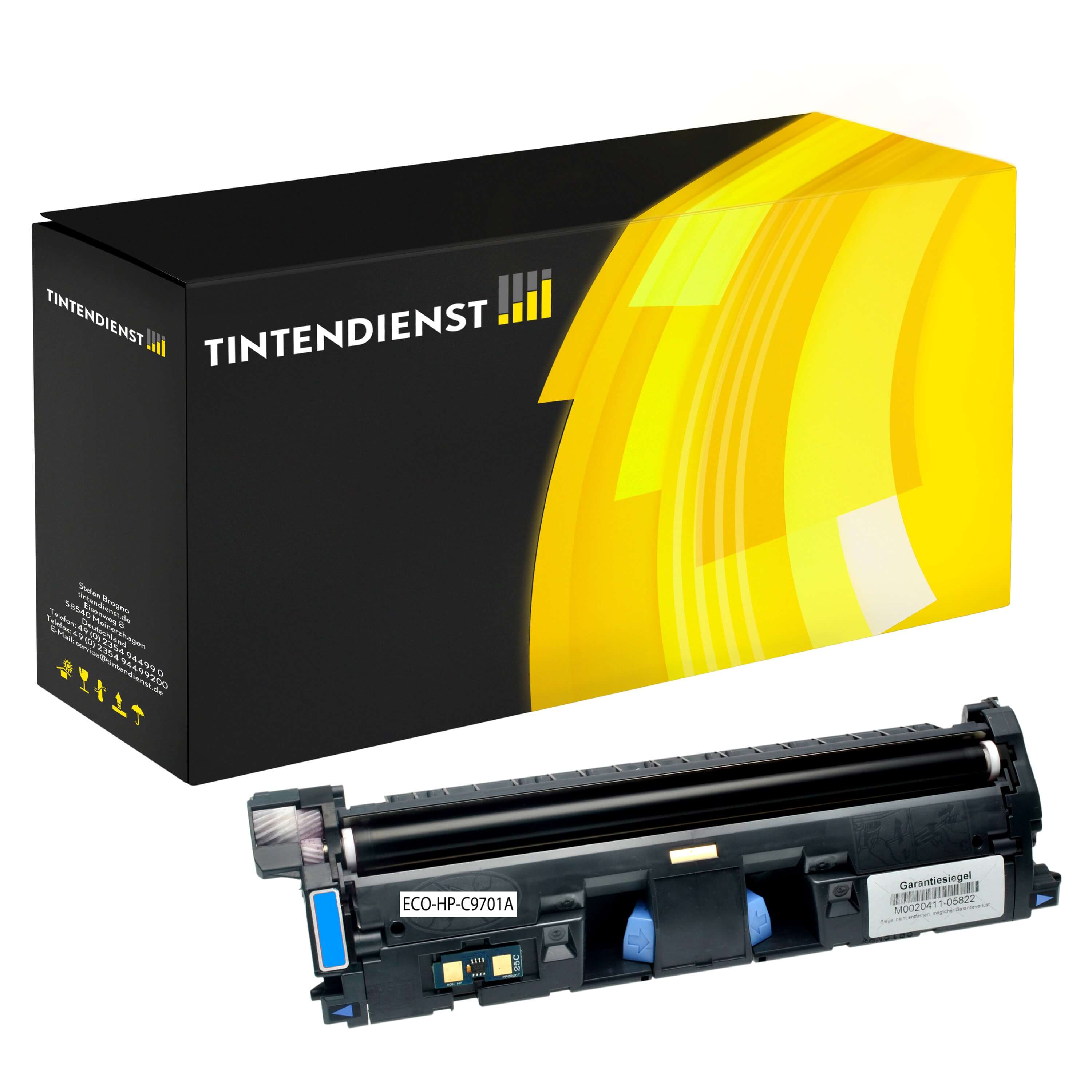 Toner kompatibel für HP Color LaserJet 1500 N (C9701A / 121A) Cyan