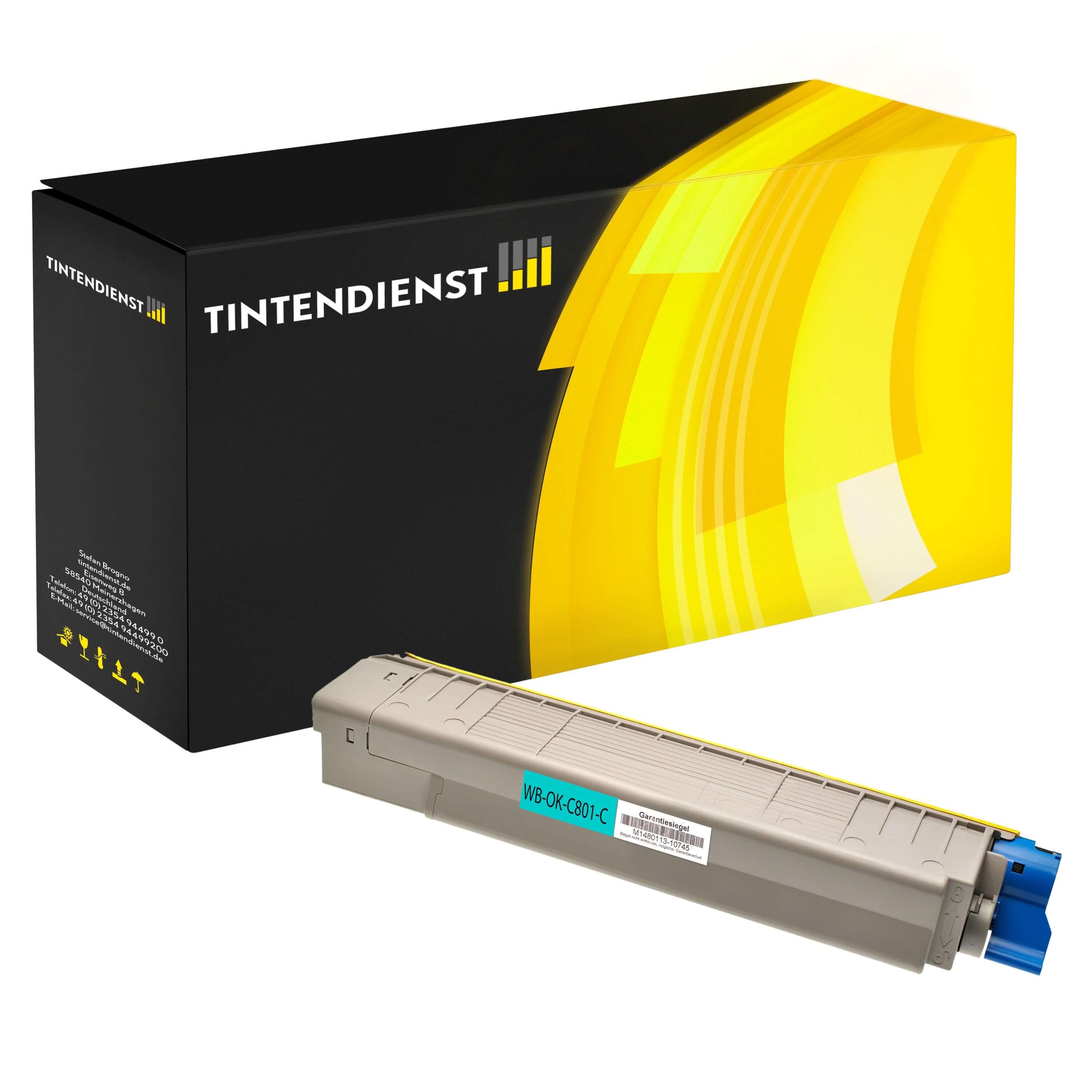 Toner kompatibel für OKI C 821 N (44643003) Cyan